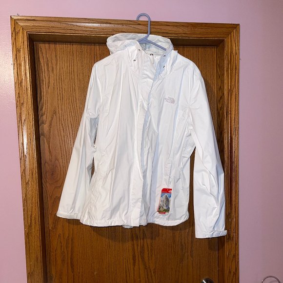 The North Face Jackets & Blazers - The North Face women's plus white hooded rain coat size XXL
